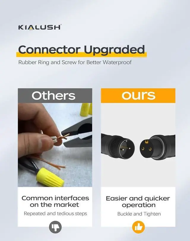 Alt view image 5 of 7 - 10 Pack 7 Inch Landscape Lighting, 2.5W Hardscape Step Lights 12V-36V AC/DC, Low Voltage Outdoor Step Lights, Retaining Wall Lights, IP67 Waterproof Pavers Lights 2700K