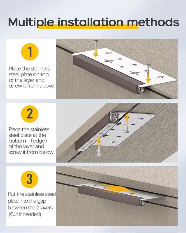 Alt view image 7 of 7 - 10 Pack 7 Inch Landscape Lighting, 2.5W Hardscape Step Lights 12V-36V AC/DC, Low Voltage Outdoor Step Lights, Retaining Wall Lights, IP67 Waterproof Pavers Lights 2700K