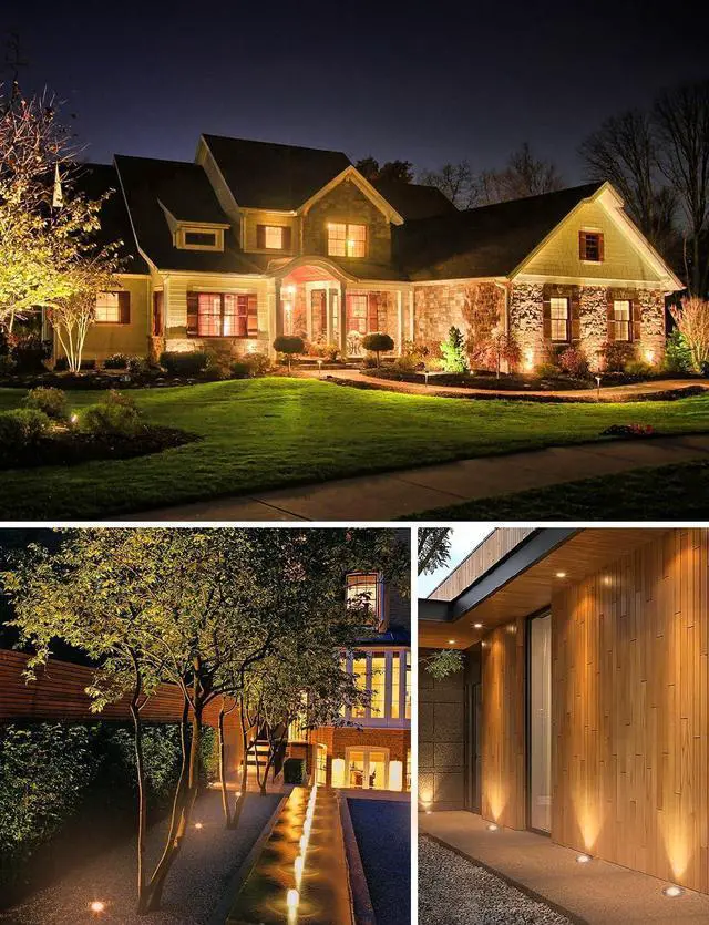 Alt view image 6 of 7 - SUNVIE 12W Low Voltage Landscape Lighting Anti-Glare LED Well Lights(Grated Top) 12V-24V Waterproof Outdoor In-Ground Lights 3000K Landscape Lighting for Garden Yard Pathway 6 Pack with Connectors