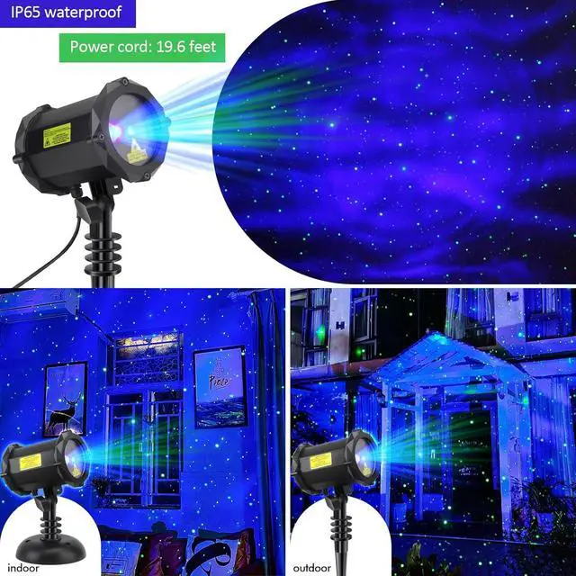 Alt view image 5 of 7 - Firefly Garden Lights Laser Star Projector, Outdoor Decorative Lighting with Blue Nebula for Garden Indoor Outdoor