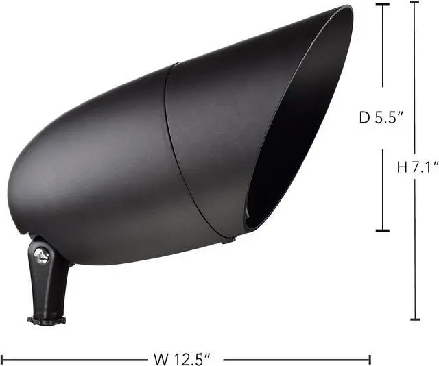 Alt view image 4 of 7 - NUVO Lighting SF76/648 Transitional One Light Landscape in Bronze/Dark finish, 12.50 inches