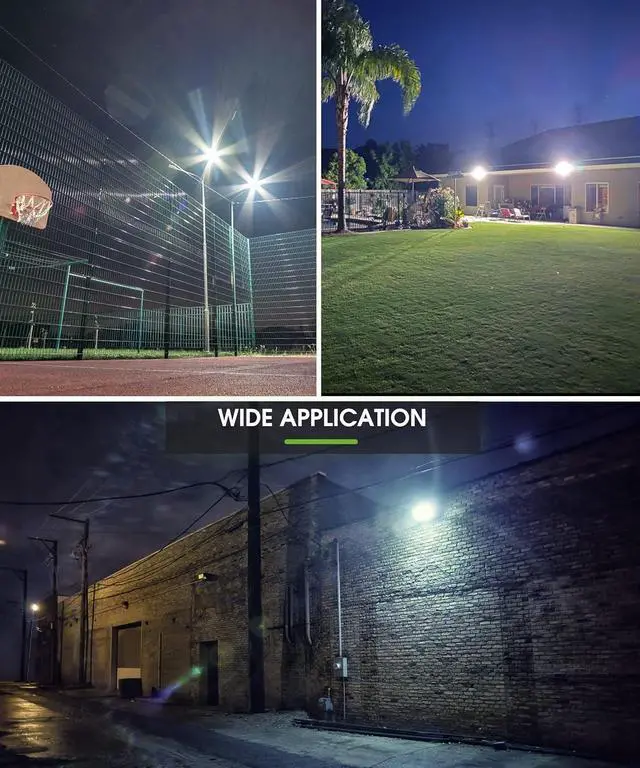 Alt view image 6 of 7 - LOHAS Flood Lights Outdoor, 50W Dusk to Dawn Floodlight, IP66 Waterproof Plug in Floodlights, 9.84-ft Cord, 6000K Daylight Work Light, 2300LM Security Lights for Yard, Garage, UL Listed, 2Pack