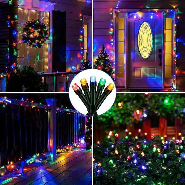 Alt view image 4 of 7 - Solar Christmas Lights Outdoor, 137ft 400 LED 19Mode Solar Powered String Lights Waterproof for Garden Patio Fence Holiday Party(Multicolor)