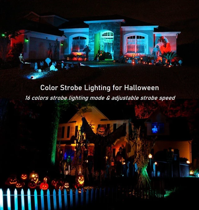 Alt view image 6 of 7 - Color LED Outdoor Landscape Spotlight - Waterproof Remote Spot Lights for Yard Tree House Christmas Lighting, 120V 10W, Dual Mode