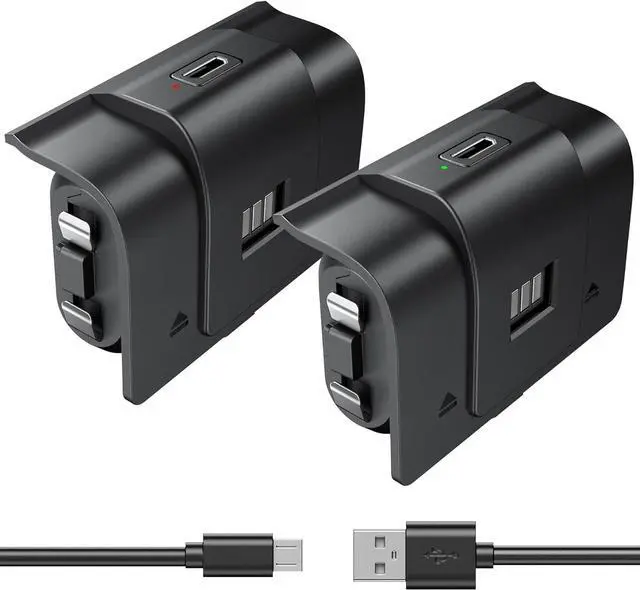 Main image of Rechargeable Xbox Controller Battery Pack, Play & Charge Kit for Xbox One/Xbox Series X|S - 40H Playtime, 2.5H Full Charge, with Cover & Charging Cable, Xbox Accessories for Xbox One S/One X/One Elite