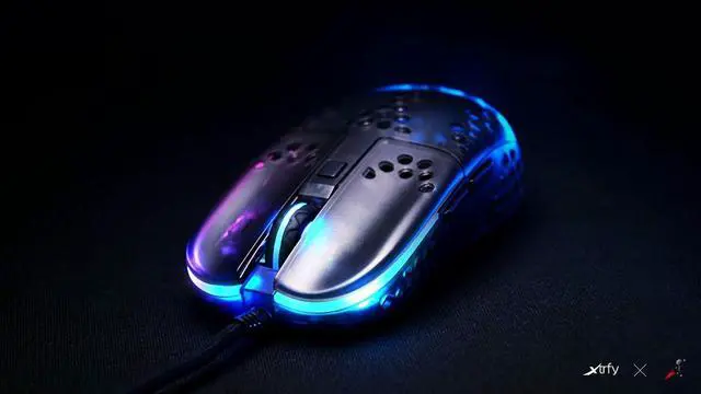 Alt view image 5 of 5 - XTRFY MZ1, Ultra-Light Wired Gaming Mouse, Cutting-Edge Pixart 3389 Sensor, Unique Shape for Optimum Aim, Adjustable RGB Lighting, Zys Rail Edition