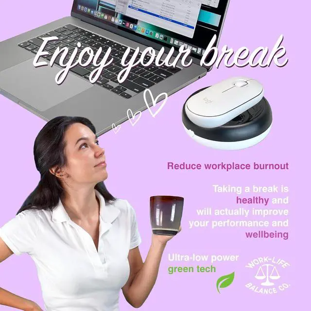 Alt view image 6 of 7 - Noiseless Mouse Jiggler, Cordless Device (No ON/OFF Switch, Ultra Low Power) No USB, No Software Required- Keeps Computer Awake - Mechanical and Undetectable Mouse Mover, 1-2 Years on AA Battery