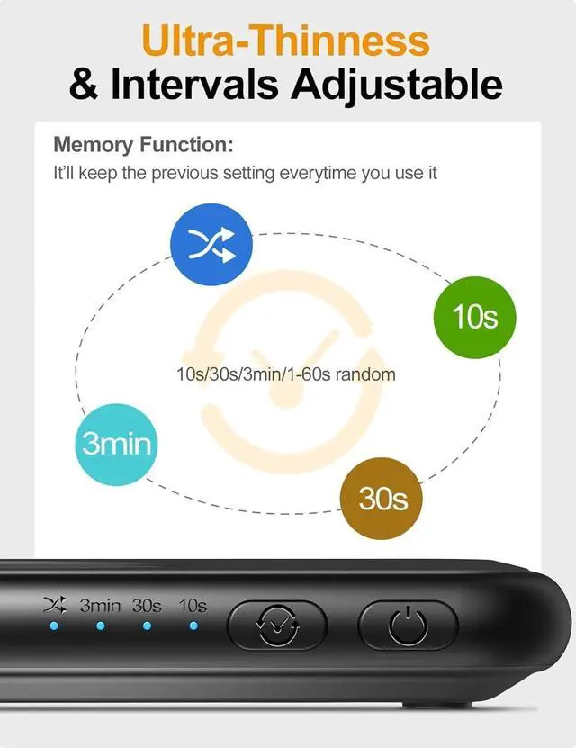Alt view image 6 of 7 - Meatanty [Ultra-Slim and Quiet] Mouse Jiggler, 100% Unrecognizable Mouse Mover, Adjustable Interval Timer, Mouse Shaker Wiggler Clicker Device, Mechanical Random Movement for Office Work from Home