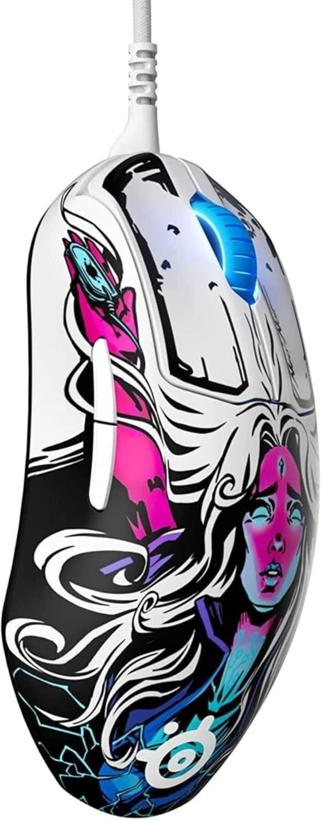 Alt view image 4 of 7 - SteelSeries Prime Neo Noir - FPS Gaming Mouse 18,000 CPI TrueMove Pro Optical Sensor 5 Programmable Buttons Magnetic Optical Switches Brilliant Prism RGB Lighting