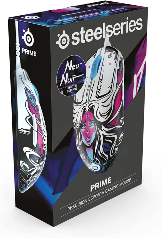Alt view image 5 of 7 - SteelSeries Prime Neo Noir - FPS Gaming Mouse 18,000 CPI TrueMove Pro Optical Sensor 5 Programmable Buttons Magnetic Optical Switches Brilliant Prism RGB Lighting