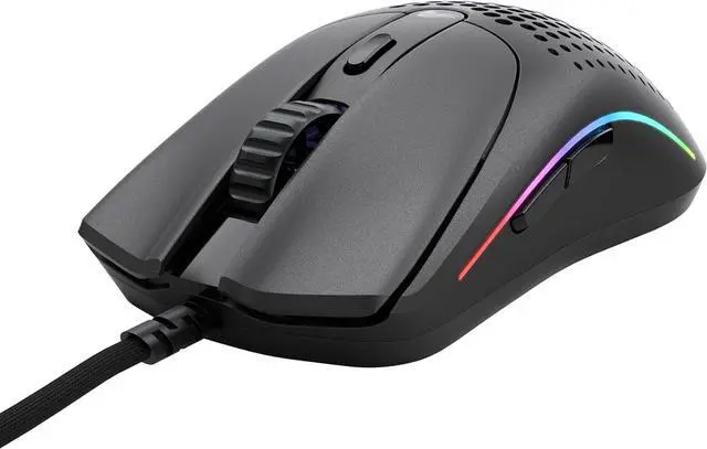 Alt view image 4 of 7 - Glorious Gaming Model O 2 Wired Gaming Mouse - 59g Ultralight, FPS, 26,000 DPI, Motion Sync, 80M Click Rated Switches, 6 Programmable Buttons, Ambidextrous, RGB, PTFE Feet - Black