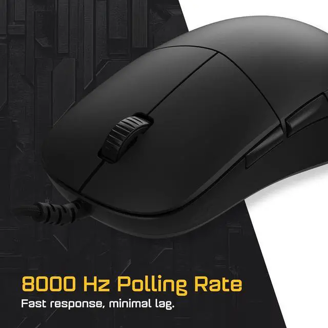Alt view image 2 of 6 - ENDGAME GEAR XM2 8k Gaming Mouse  8000Hz Polling Rate, Kailh GX Switches, PixArt PAW3395 Sensor, Ultra-Light 52 g, Black Edition