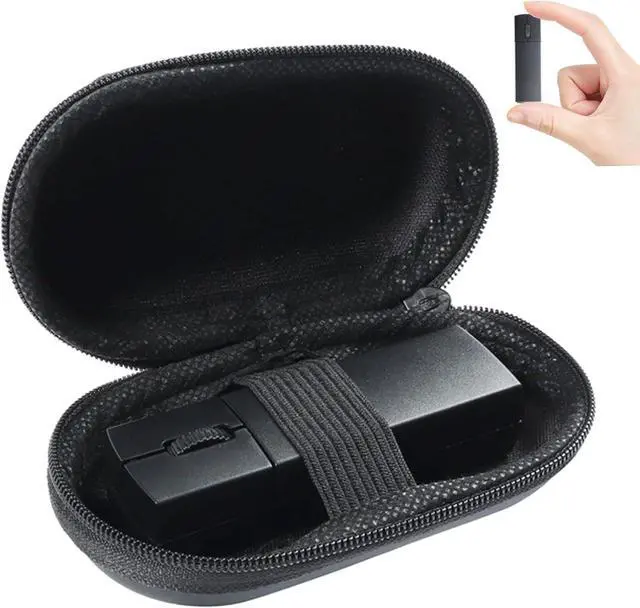 Main image of Wireless Mini Finger Mouse, Silent Dual-Mode Bluetooth & 2.4GHz, Ergonomic, Portable PC Mouse with Case, Compatible with MacBook, Chromebook