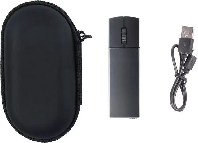 Alt view image 5 of 6 - Wireless Mini Finger Mouse, Silent Dual-Mode Bluetooth & 2.4GHz, Ergonomic, Portable PC Mouse with Case, Compatible with MacBook, Chromebook