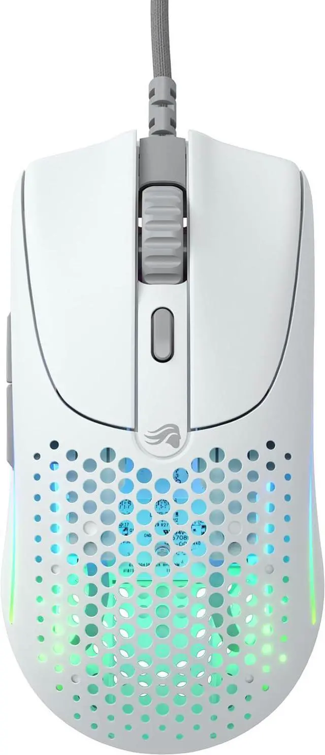 Alt view image 2 of 7 - Glorious Gaming Model O 2 Wired Gaming Mouse - 59g Ultralight, FPS, 26,000 DPI, Motion Sync, 80M Click Rated Switches, 6 Programmable Buttons, Ambidextrous, RGB, PTFE Feet - White