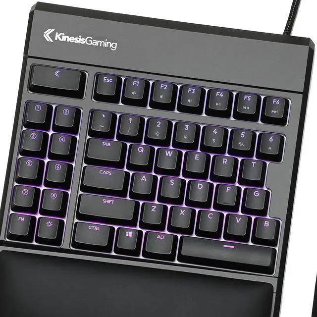 Alt view image 2 of 6 - KINESIS USB GAMING Freestyle Edge RGB Split Mechanical Keyboard (MX Blue)