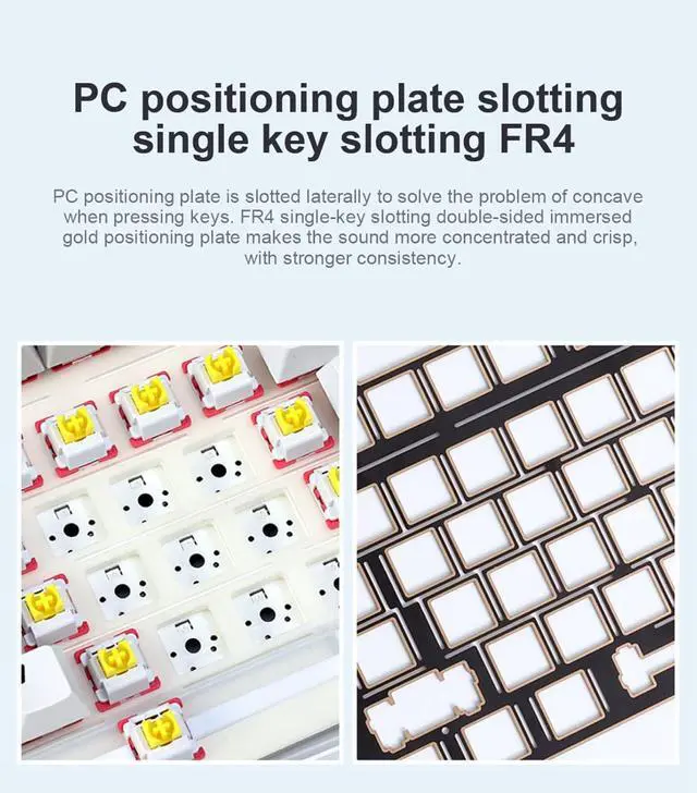 Alt view image 6 of 7 - x Aula F99 Pro Wireless Mechanical Gaming Keyboard, Hot Swappable Custom Cream Keyboard with RGB Backlit, Pre-lubed Linear Switches, Gasket Structure PBT Keycaps Blutooth Keyboards for PC Xbox