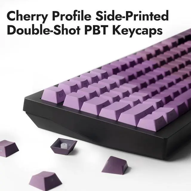 Alt view image 4 of 7 - LEMOKEY X4 QMK Wired Mechanical Keyboard, 75% Layout South-Facing Red Backlit, Side-Printed Double-Shot PBT Keycaps with Tactile Brown Mechanical Switch for Windows