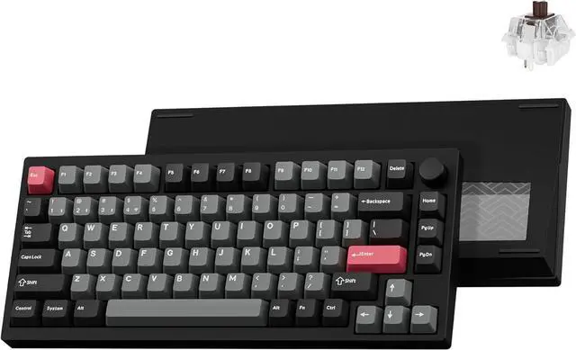 Main image of P1 Pro Wireless Custom Mechanical Keyboard, Full Aluminum 2.4 GHz Bluetooth RGB Backlit 75% Layout with Hot-swappable KEYCHRON Super Brown Switch Compatible with Mac Windows Linux