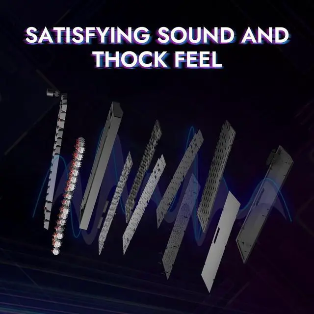 Alt view image 7 of 7 - P1 Pro Wireless Custom Mechanical Keyboard, Full Aluminum 2.4 GHz Bluetooth RGB Backlit 75% Layout with Hot-swappable KEYCHRON Super Brown Switch Compatible with Mac Windows Linux