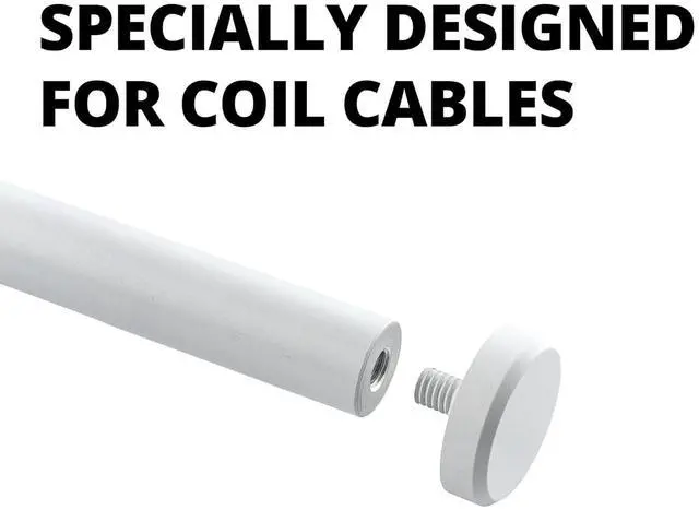Alt view image 2 of 5 - G-Unit Pro Custom for Gaming Keyboard Coiled Cable Accessory, Cable Organizer, White Color