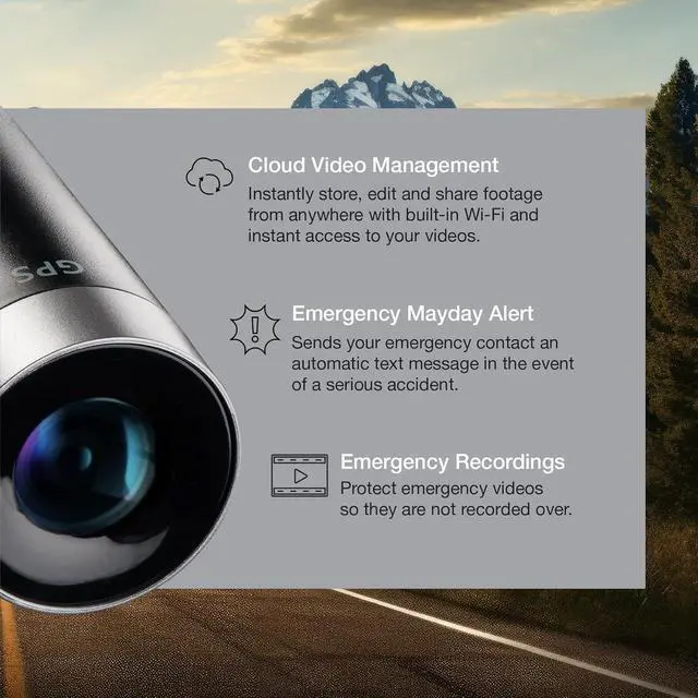 Alt view image 4 of 7 - Escort M2 Smart Dash Cam  1080P Full HD Video Dash Cam, Incident Reports, Parking Mode, Drive Smarter App, Wi-Fi & GPS, 16GB Micro SD Card, Compatible with MAX 360c, MAX 360