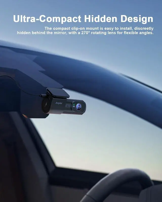 Alt view image 6 of 7 - DashCam Front and Rear Camera, 4K/1080P WiFi APP Dash Camera for Cars, External GPS Module, 1.5 IPS Screen, Dual Dash Cam with APP, Night Vision, 24H Parking Mode, 170° Wide Angle, G-Sensor