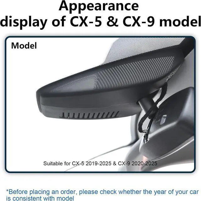 Alt view image 2 of 7 - Front 4K & Rear 1080p Dash Cam for Mazda CX5 2019-2025 & CX-9 2020-2025 2.5S Select Preferred Carbon Edition Plus Turbo Signature Touring Signature Grand Touring Sport, WiFi & App, 128GB Card