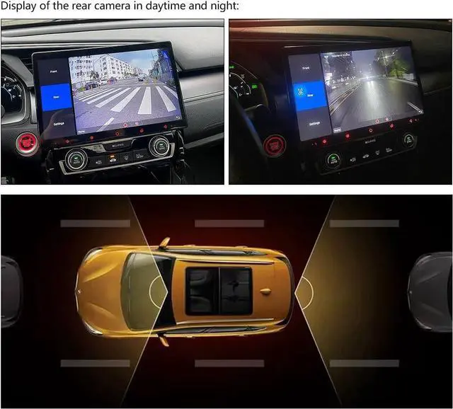 Alt view image 3 of 7 - Joying Front Camera for Car and Backup Camera 1080P Dash Cam 125° Wide, 2 Million Pixel, Night Vision, WDR, IP68K Level Waterproof(AR-FR)