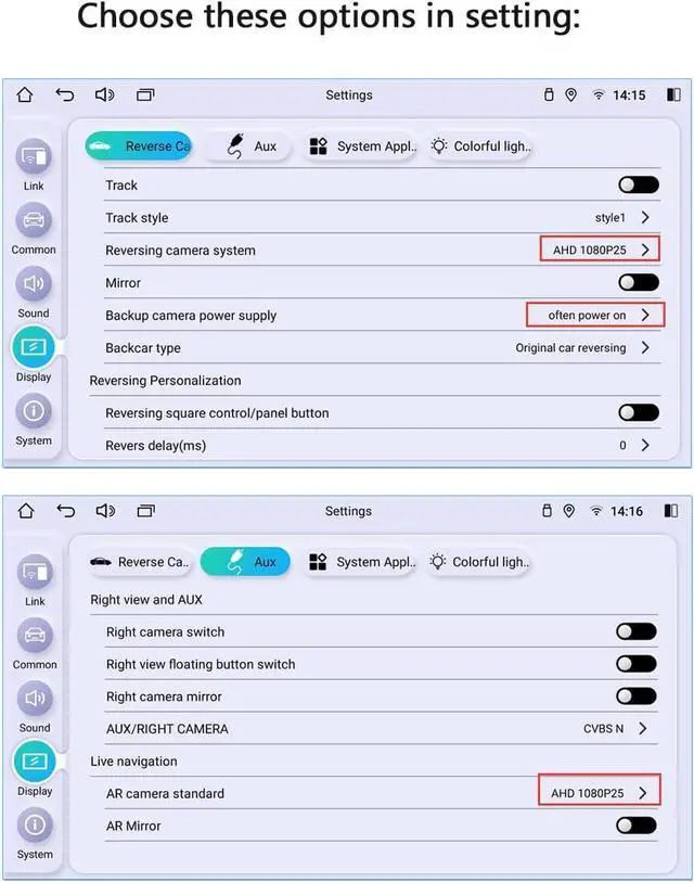 Alt view image 5 of 7 - Joying Front Camera for Car and Backup Camera 1080P Dash Cam 125° Wide, 2 Million Pixel, Night Vision, WDR, IP68K Level Waterproof(AR-FR)