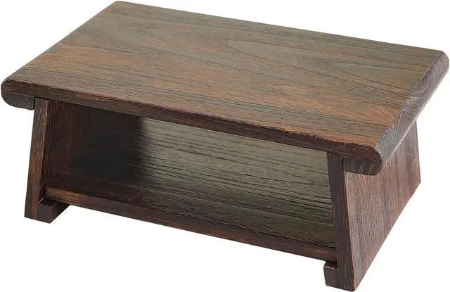 Main image of Japanese Altar Table,Folding Floor Table,Wood Small Low Meditation Table,Coffee Table for Living Room, Brown,19.7" x 11.8" x 7.9"