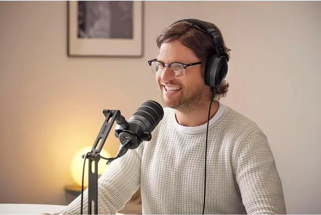 Alt view image 2 of 7 - RØDE PodMic USB Versatile Dynamic Broadcast Microphone With XLR and USB Connectivity for Podcasting, Streaming, Gaming, Music-Making and Content Creation