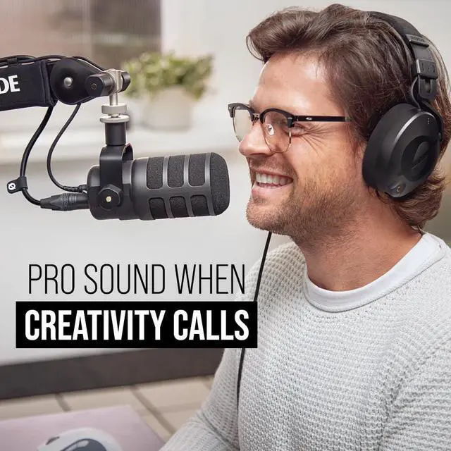 Alt view image 6 of 7 - RØDE PodMic USB Versatile Dynamic Broadcast Microphone With XLR and USB Connectivity for Podcasting, Streaming, Gaming, Music-Making and Content Creation
