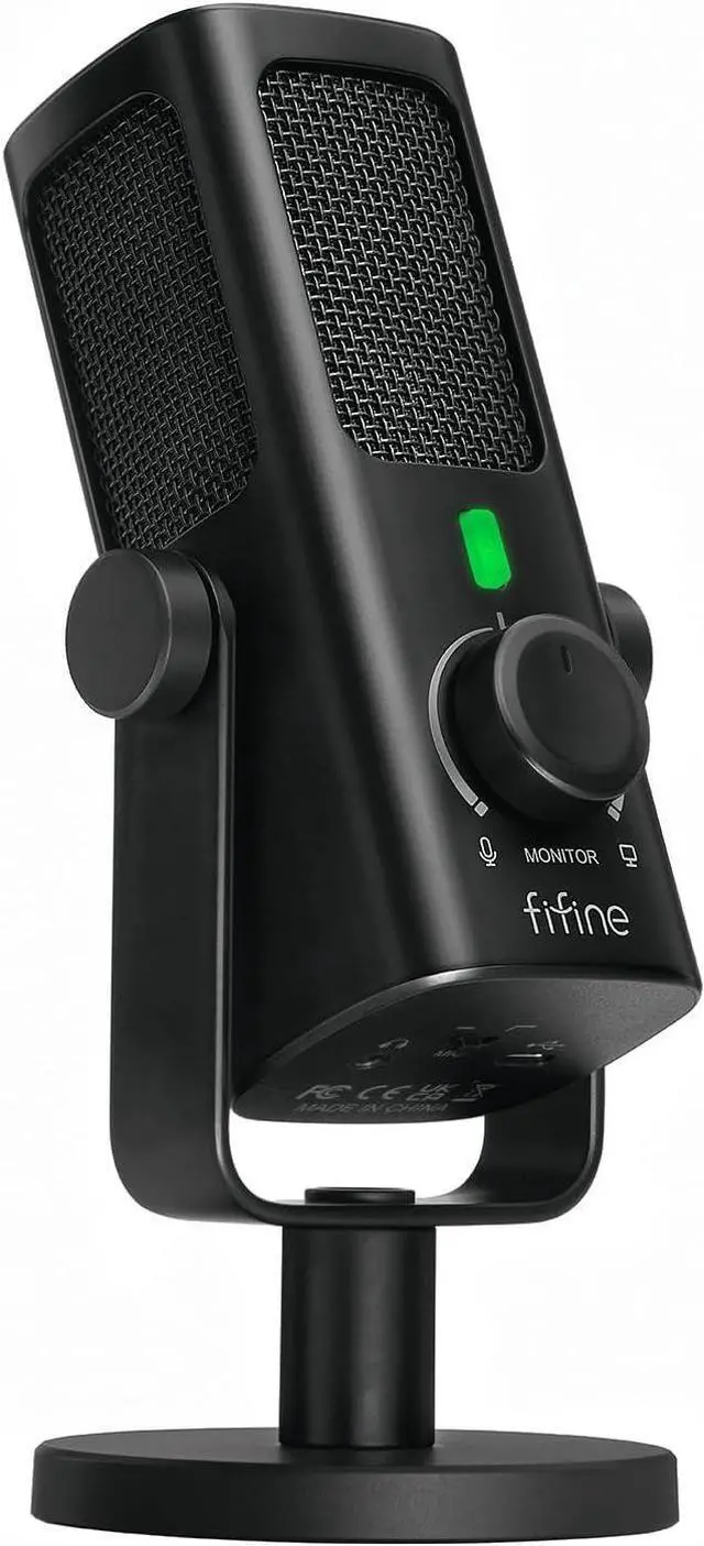 Main image of FIFINE USB-Podcast-Condenser-Microphone for Studio-Recording/Computer-Streaming, Desktop-Metal-Mic for YouTube Music Vocal Creation, with Monitor-Mix Volume-Control, Low-Cut Switch (PROFILE3)