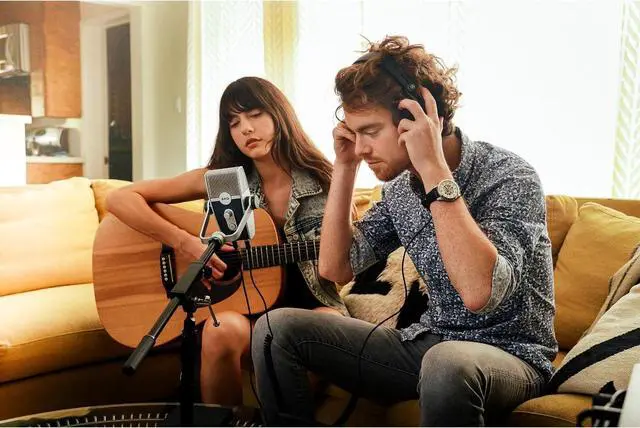 Alt view image 4 of 7 - AKG Pro Audio Lyra Ultra-HD USB C Microphone for Recording, Streaming, Gaming, Podcasting, ASMR on PC and Mac, Condenser Mic for Laptop or Computer, Adjustable Stand, Plug and Play  Blue and Silver