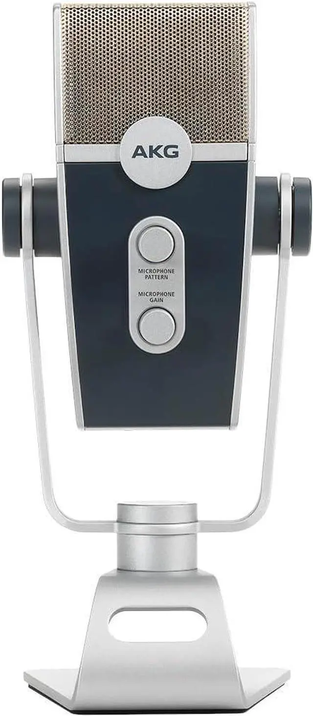 Alt view image 5 of 7 - AKG Pro Audio Lyra Ultra-HD USB C Microphone for Recording, Streaming, Gaming, Podcasting, ASMR on PC and Mac, Condenser Mic for Laptop or Computer, Adjustable Stand, Plug and Play  Blue and Silver