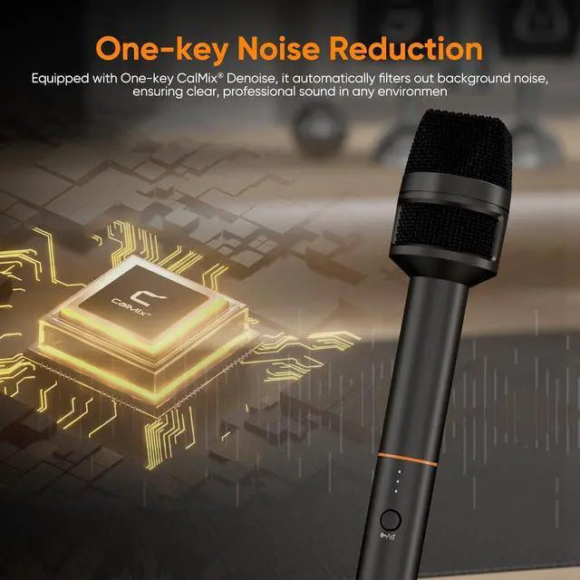 Alt view image 3 of 7 - COMICA Revo S Wireless Handheld Microphone, Professional Handheld Interview Mic for iPhone16 15, Android Phones Laptops PC with USB-C Plug, Reporter Mic for Content Creators, Interviews, Reporting