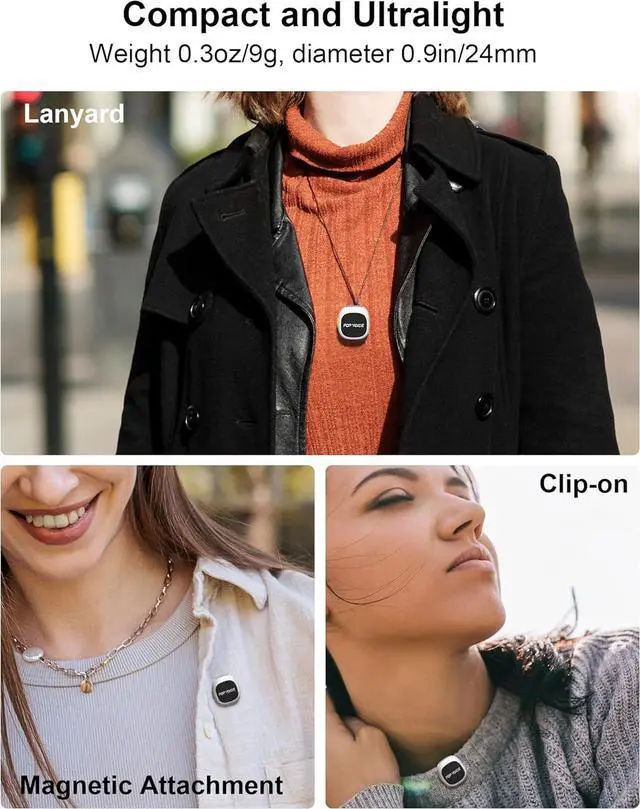 Alt view image 5 of 7 - Mini Microphone for iPhone Android, Wireless Mic with 40H Battery, Noise Cancellation, 48KHz 16-Bit, 164ft Range, Magnetic & Clip on Lavalier Microphone for Video Recording, YouTube, Tiktok, Vlogging