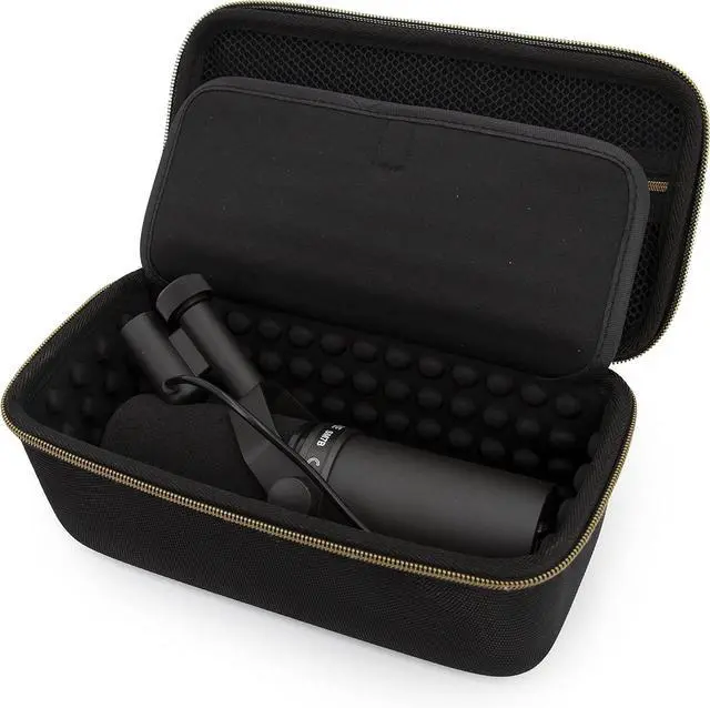 Main image of CASEMATIX Studio Case Compatible with Rode PodMic, Shure SM7B Microphone and Other Large Podcast Mics with XLR Recording Accessories - Includes Podcasting Mic Bag Only
