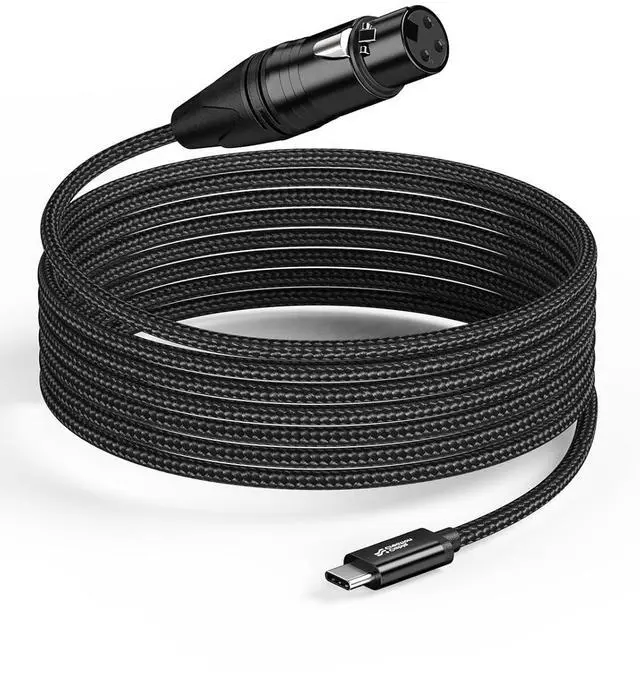Main image of CableCreation XLR to USB C 6.6ft, XLR Female to USB Type C Professional Recording Audio,for Microphones to Cellphone/Laptop/Tablet,Compatible with Windows Macos iOS Android Linux Unix,Shure PGA58