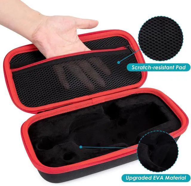 Alt view image 3 of 7 - YOUSHARES MV7 Microphone Case Bag with Mic Cover Foam - Mic Case Hard Carring Case with Windshield Compatible with Shure MV7 USB Condenser Microphone