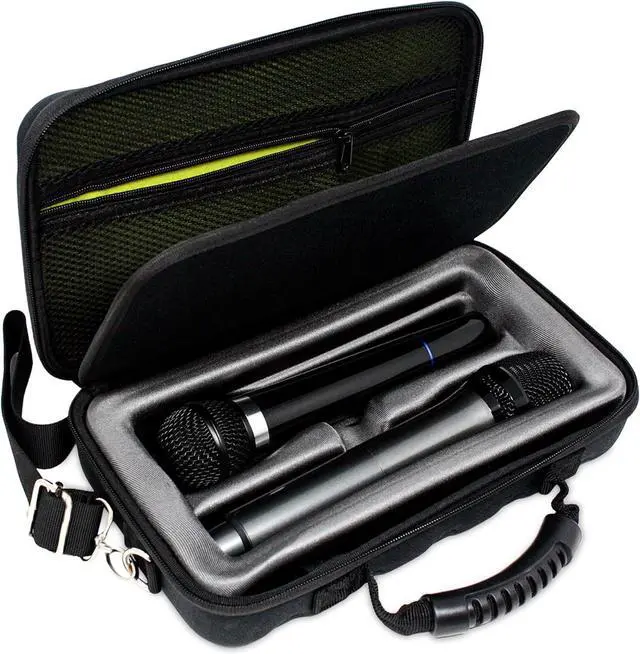 Main image of LOUDmouth Dual Wireless Microphone Case | Hard Shell Travel EVA Storage Box for Two Wireless Mics | Hardshell Carrying Case | CASE ONLY | 12.5" x 7" x 3.25"