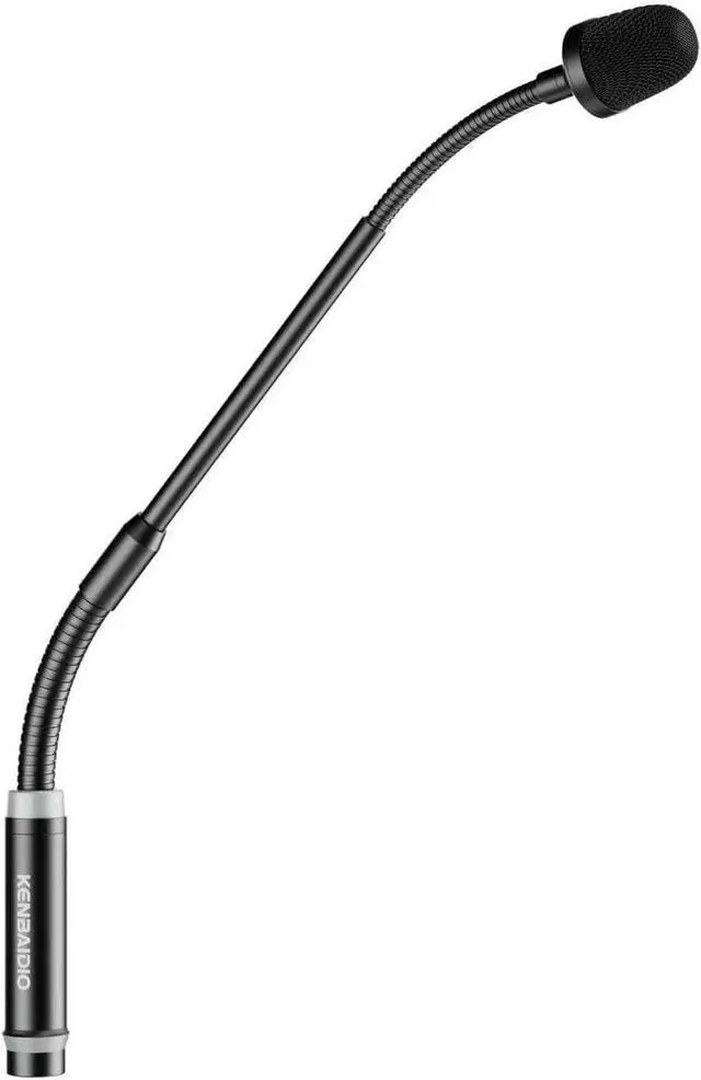 Main image of DJ Mic 17 Inch Flexible Gooseneck Microphone, Professional XLR Wired Dynamic Bob Barker Microphone for Video Conference, Podium, Singing, Karaoke DJ Mixer Dedicated Disc Shouting KTV Bar, Metal