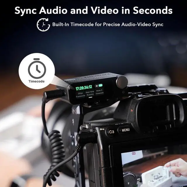 Alt view image 2 of 7 - Saramonic Ultra | Wireless Lavalier Microphone, 32-Bit Float Recording, Timecode Sync, Noise Cancellation, IPX5 Water Resistance, 984 Range, 130dB SPL, for iPhone, Android, Camera (ULTRA03)