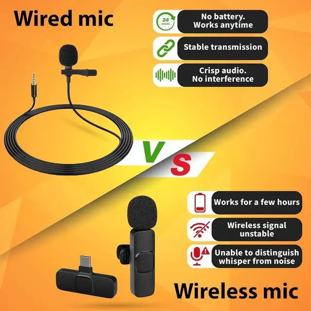 Alt view image 6 of 6 - PowerDeWise Professional Grade 2 Lavalier Clip-On Microphones Set for Dual Interview - Double Lav Lapel Microphone - Use for iPhone Phone Camera - Blogging Video Recording Noise Cancelling 3.5mm Mic