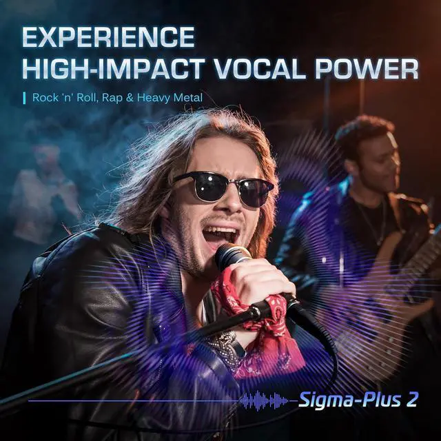 Alt view image 2 of 7 - CAROL Sigma-plus2 XLR Wired Vocal Microphone  Dynamic Supercardioid Mic with Dual Shock Mount Tech for Singing, Rock & Metal Band Performances, Includes Mic Clip, 14.8ft XLR Cable & On/Off Switch