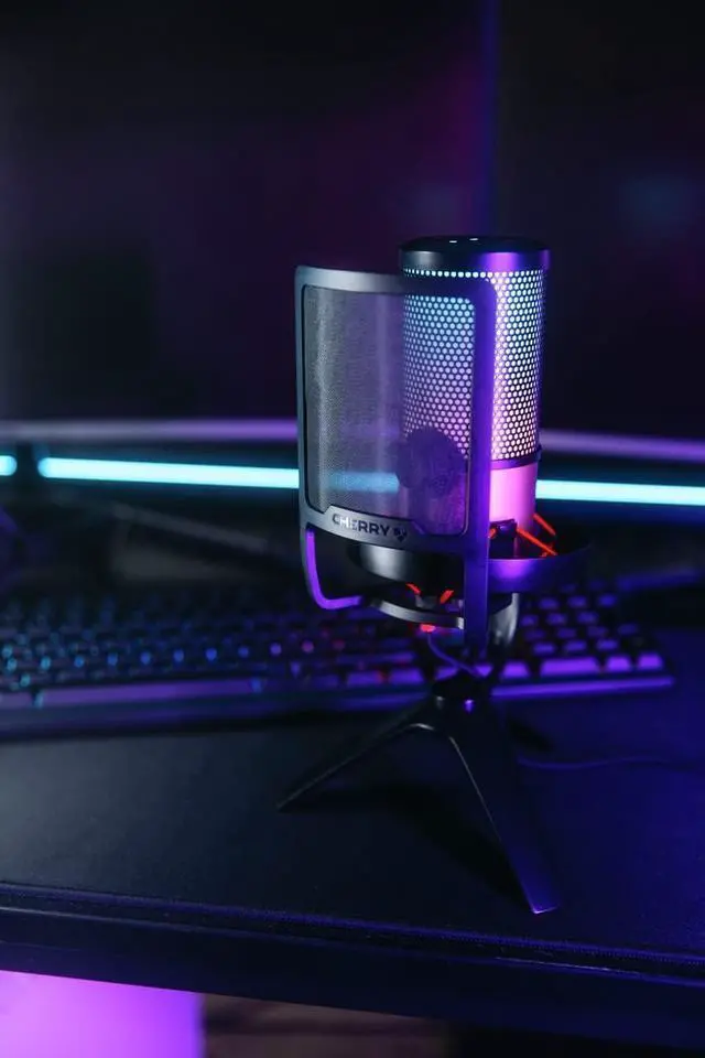 Alt view image 3 of 6 - CHERRY UM POP FILTER Mask Shield For Cherry UM Microphone Series 3.0 6.0 9.0. Adjustable knob for Custom Podcast, Streaming, Gaming or Office Setup.