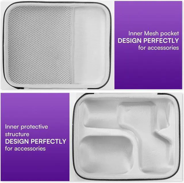 Alt view image 6 of 7 - Hard Carrying Case Compatible with Shure SM7B/MV7/SM7dB/MV7+/MV7X Vocal Dynamic Microphone (Black)