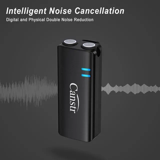 Alt view image 2 of 7 - Wireless Lavalier Microphone for iPhone 15/Android with USB C(2TX+1RX+Charging Case), Lapel Bluetooth Mic with Noise Cancellation, Mini Microphone for Vlogs, TikTok, Video Recording, Streaming