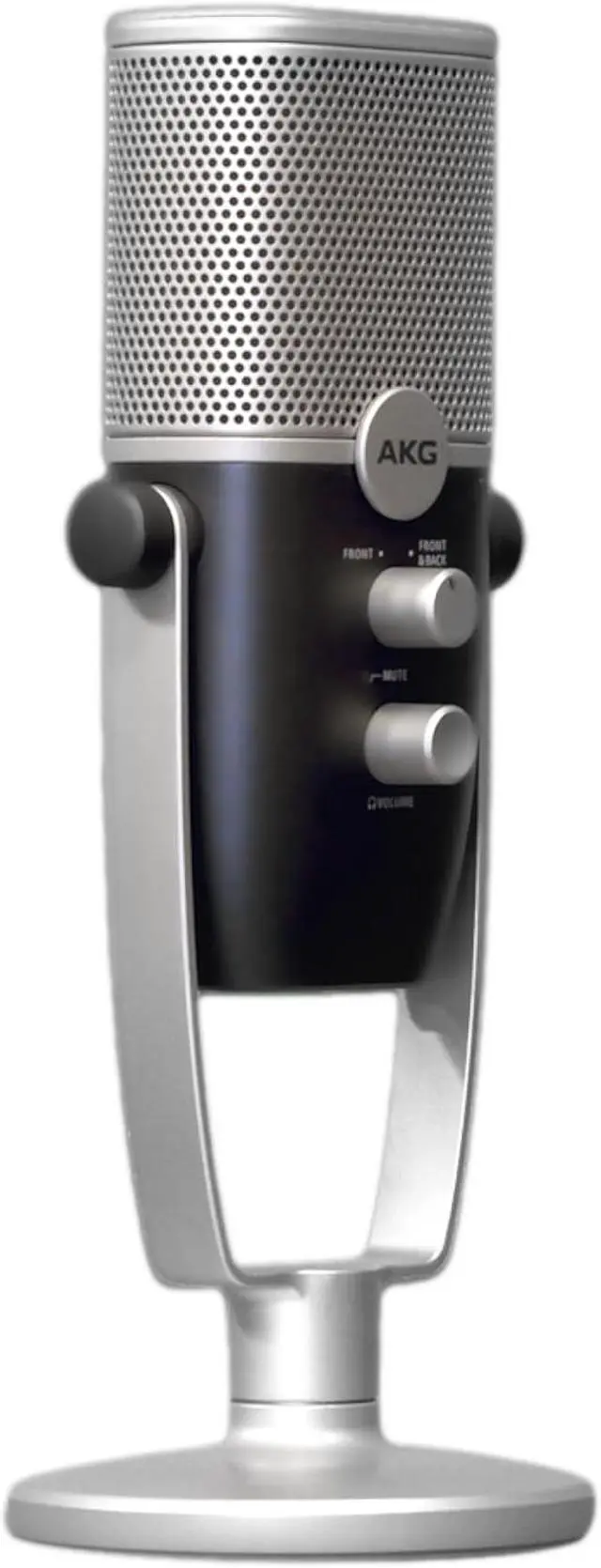 Alt view image 3 of 7 - AKG Pro Audio Ara Professional USB-C Condenser Microphone, Dual Pattern Audio Capture Modes for Podcasting, Video Blogging, Gaming and Streaming, Blue & Silver